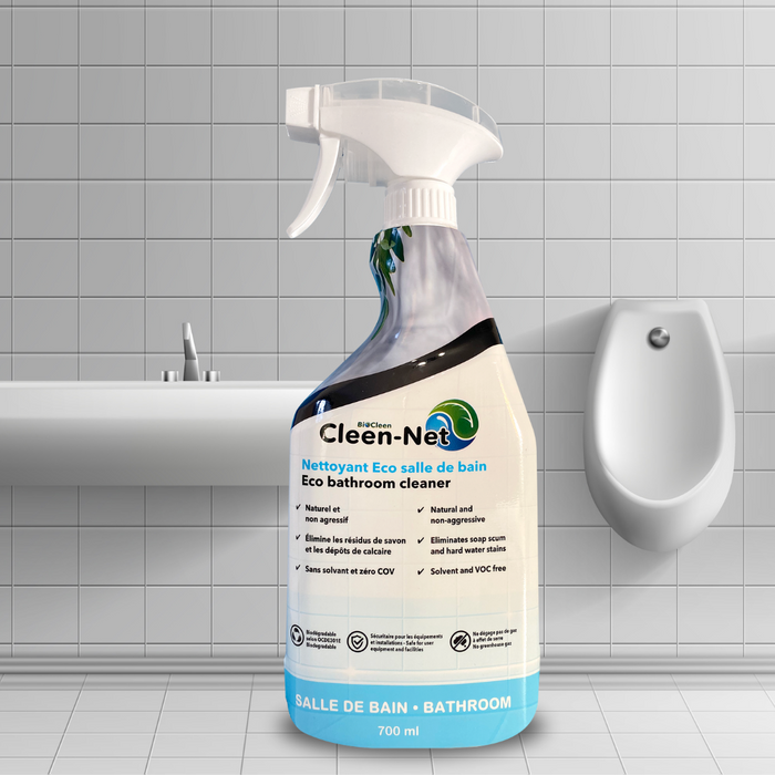 Cleen-Net Bathroom: Natural bathroom cleaner - removes soap scum - removes grime and limescale deposits