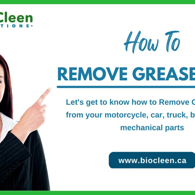 Remove Grease and oil from your motorcycle, cars, trucks, boats and other Mechanical parts
