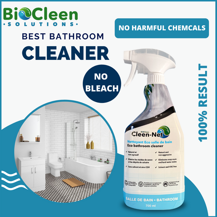 Cleen-Net Bathroom: Natural bathroom cleaner - removes soap scum - removes grime and limescale deposits